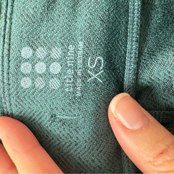 Title Nine Forest Green High Rise Leggings Women XS Yoga Pants Athletic Gorpcore - Picture 2 of 8